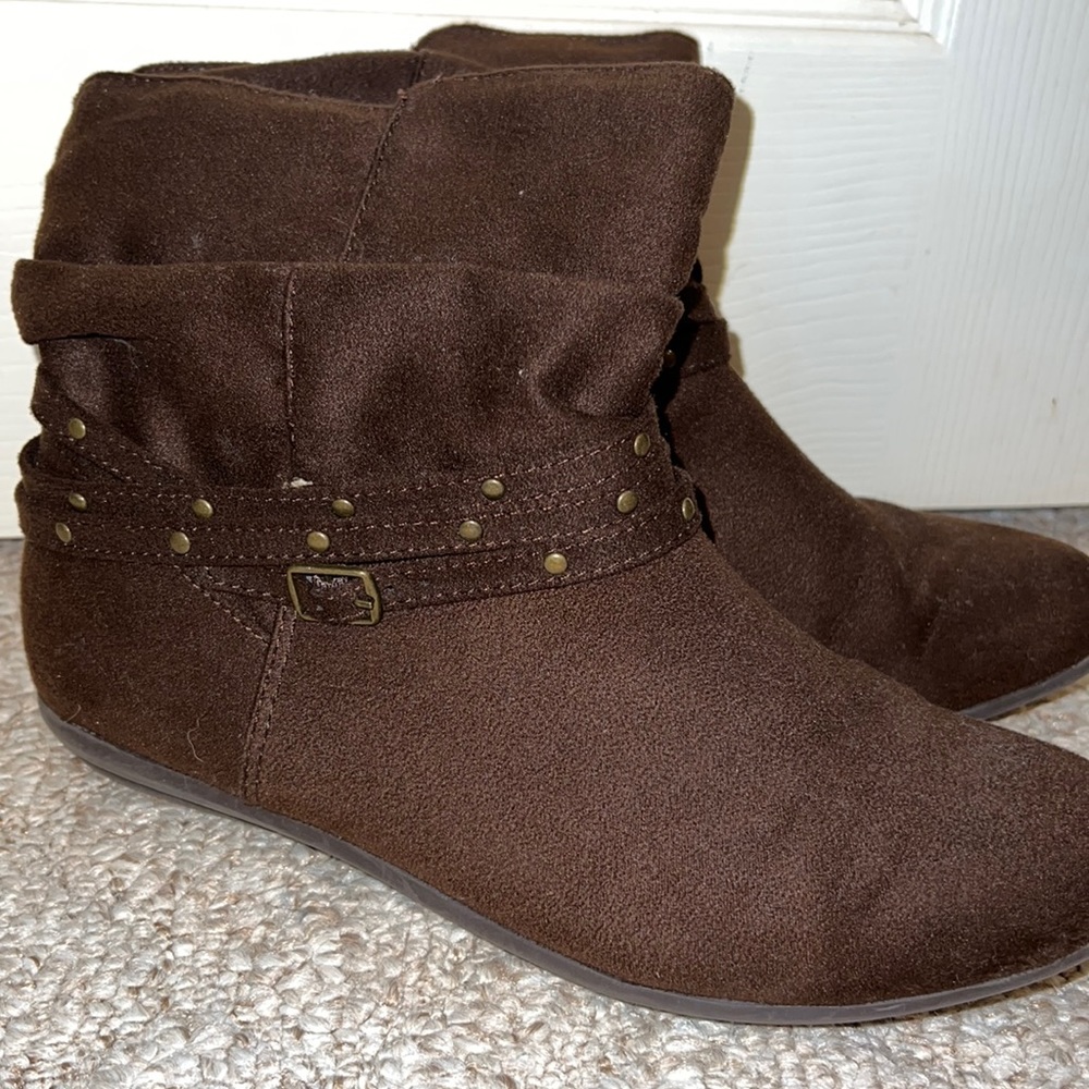 Brown booties